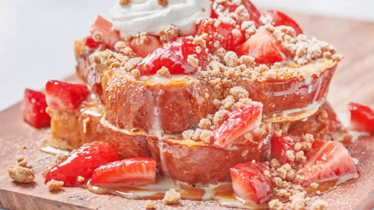 Strawberry Tres Leches French Toast