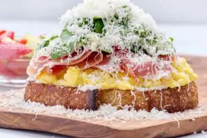 Parmesan Prosciutto Toast